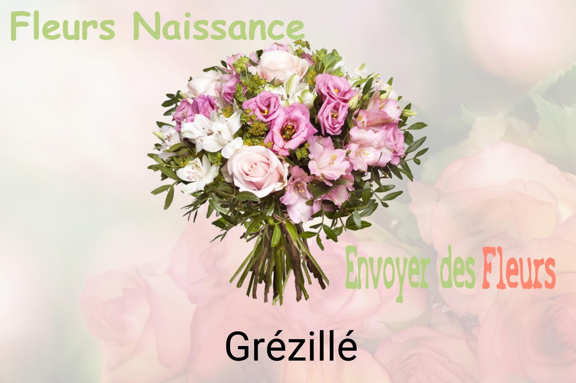 Bouquet de fleurs de naissance livré à Grézillé